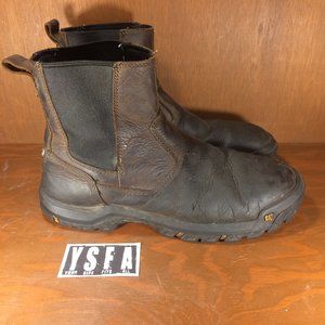 Cat Wheelbase Slip On Steel Toe Work Boots